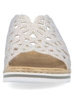 Rieker, schicke Damen-Pantoletten, mit luftigen Durchbr&uuml;chen 